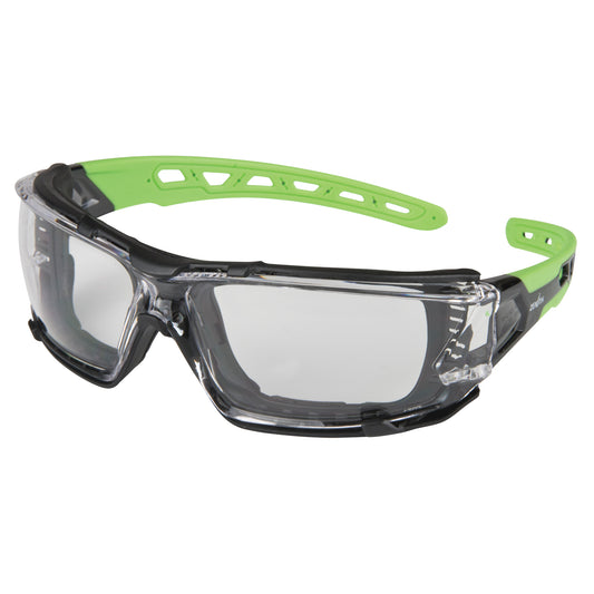 Zenith Safety Products Z2500 Series Safety Glasses with Foam Gasket, Clear Lens, Anti-Scratch, ANSI Z87+/Meets/Exceeds CSA Z94.3