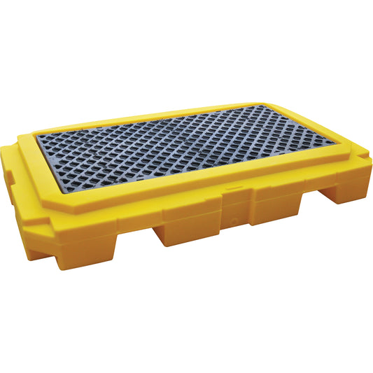 Ultratech Spill Pallet Plus Without Drain, 66 US gal. Spill Capacity, 65.5" x 40" x 8.75"