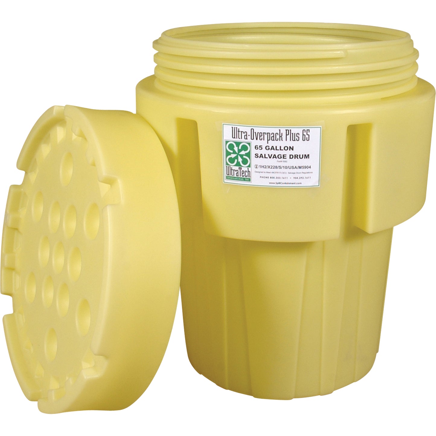 Ultratech Ultra-Overpacks® Drum, 65 gal., Stationary