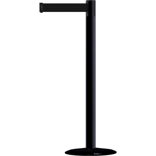 Tensator Marine Post, Steel, 38" H, Black Tape, 7.5' Tape Length