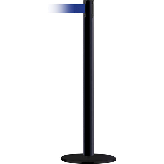 Tensator Marine Post, Steel, 38" H, Blue Tape, 7.5' Tape Length