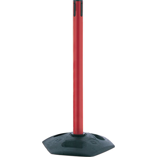 Tensator Single Line Heavy Duty Receiver Post, 38" High, Red