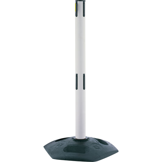 Tensator Dual Line Heavy Duty Receiver Post, 38" High, White