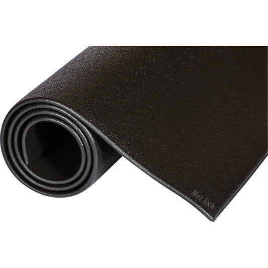 Mat Tech Tuff-Spun® Mats, Pebbled, 2' x 3' x 3/8", Black, PVC Sponge