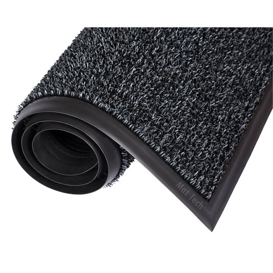 Mat Tech Astro-Plus™ Mat, Polyethylene, Scraper Type, Textured Pattern, 6-3/10' x 8', Brown