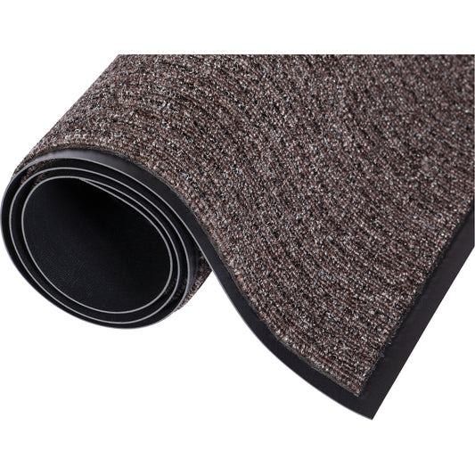 Mat Tech Three-N-One™ Mat, Wiper/Scraper, 3' x 3' x 5/16", Walnut
