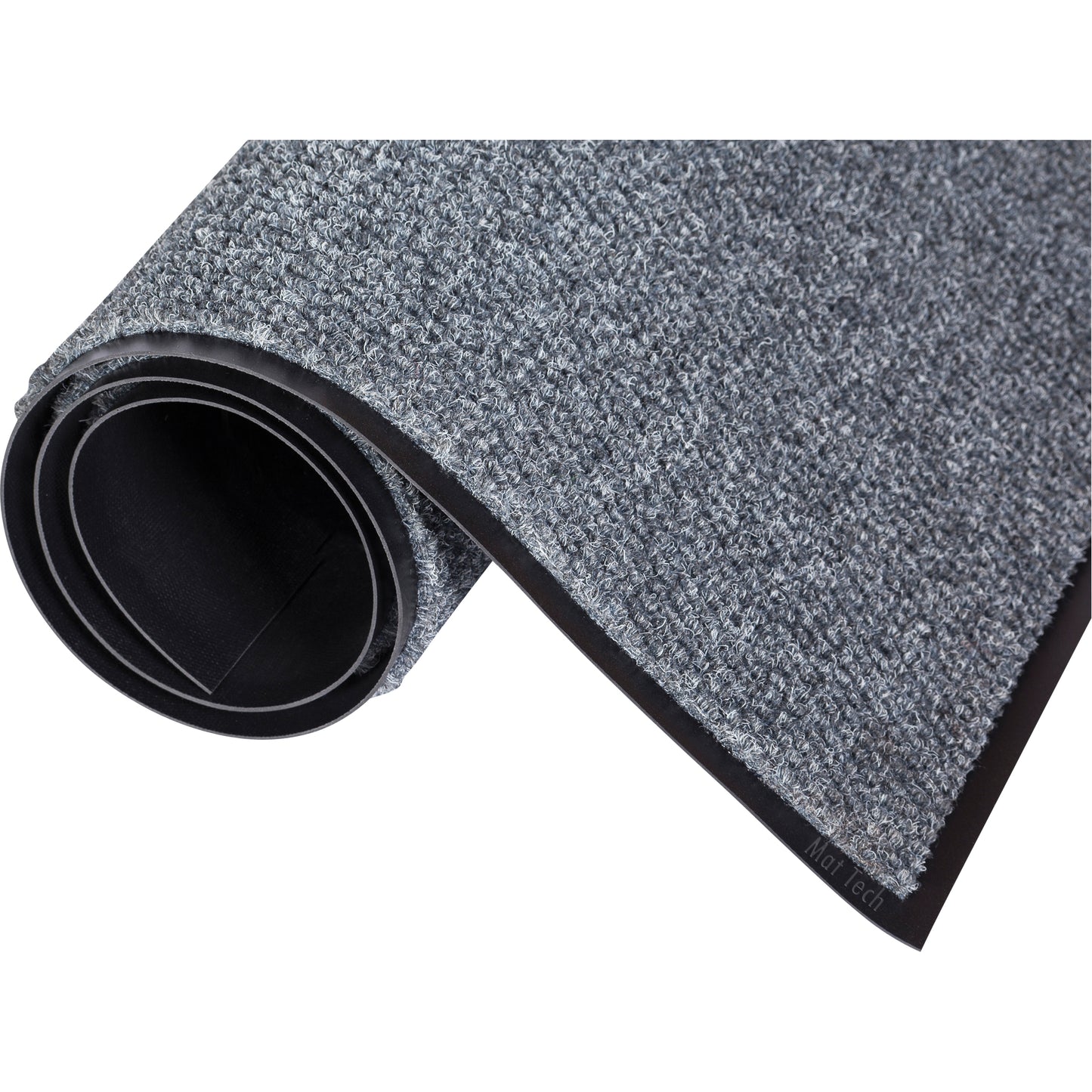 Mat Tech Marathon™ Mat, Wiper/Scraper, 3' x 52' x 3/8", Blue/Grey