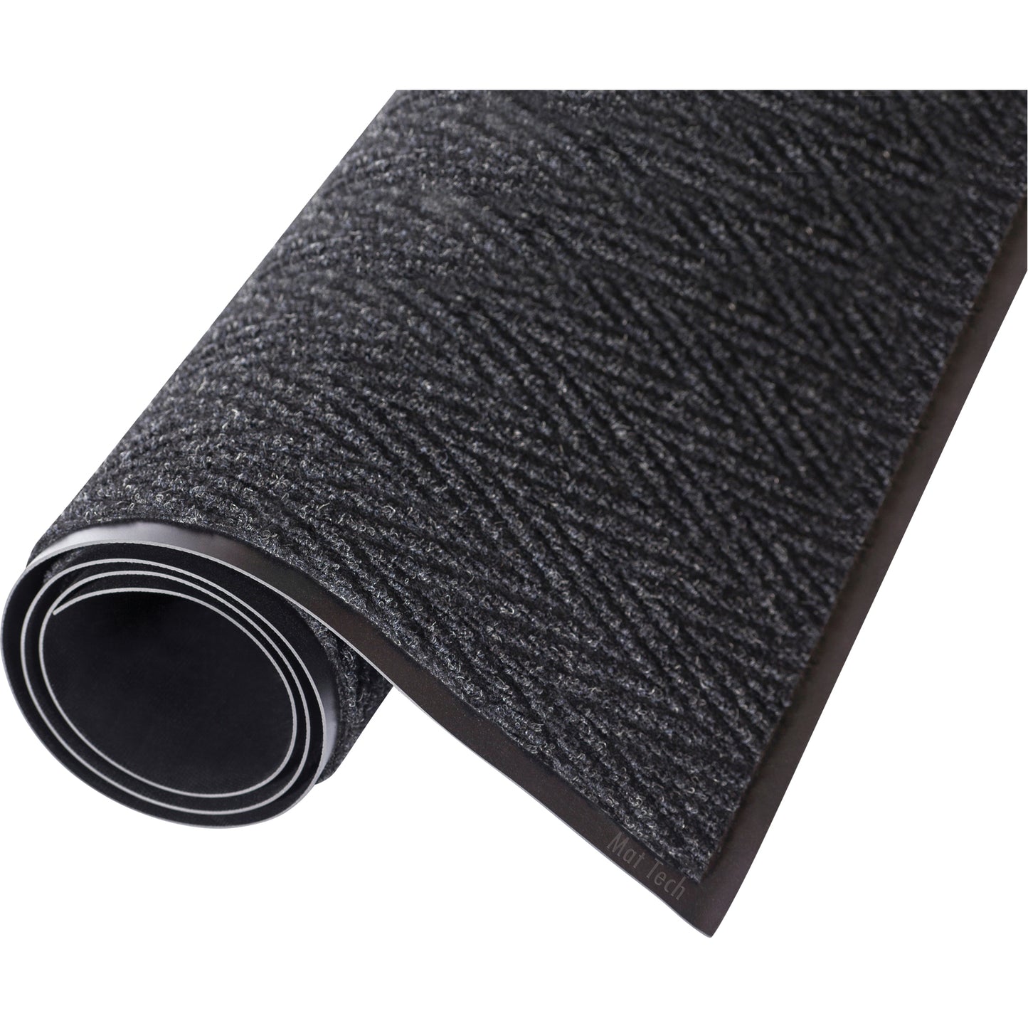 Mat Tech Chevron™ Matting, Wiper/Scraper, 4' x 40' x 5/16", Charcoal