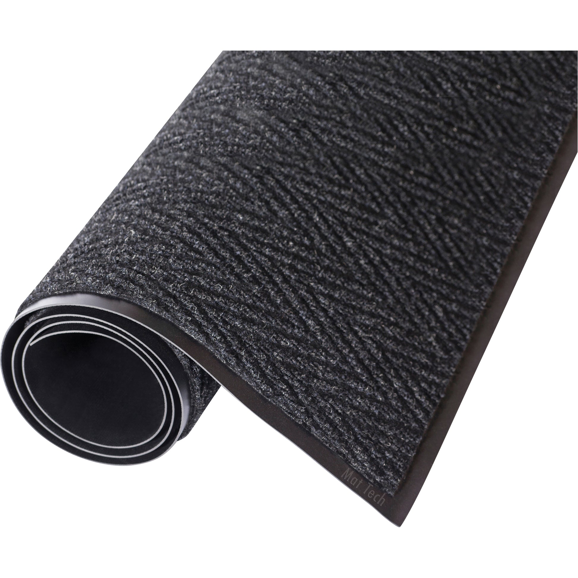 Mat Tech Chevron™ Matting, Wiper/Scraper, 4' x 40' x 5/16", Charcoal