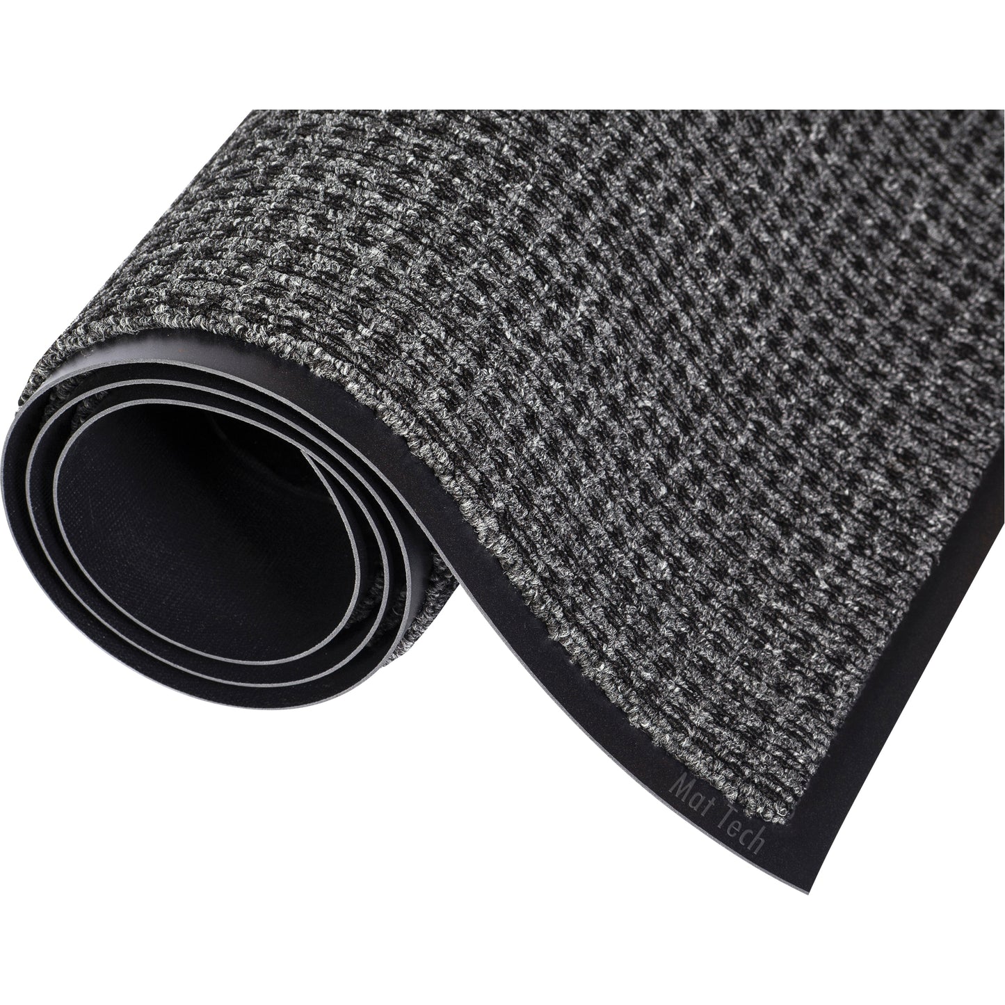 Mat Tech Oxford™ Mat, Wiper, 6' x 12' x 7/16", Grey/Black