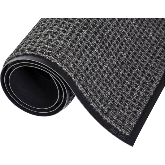 Mat Tech Oxford-Lite™ Mat, Wiper, 3' x 57' x 5/16", Grey/Black