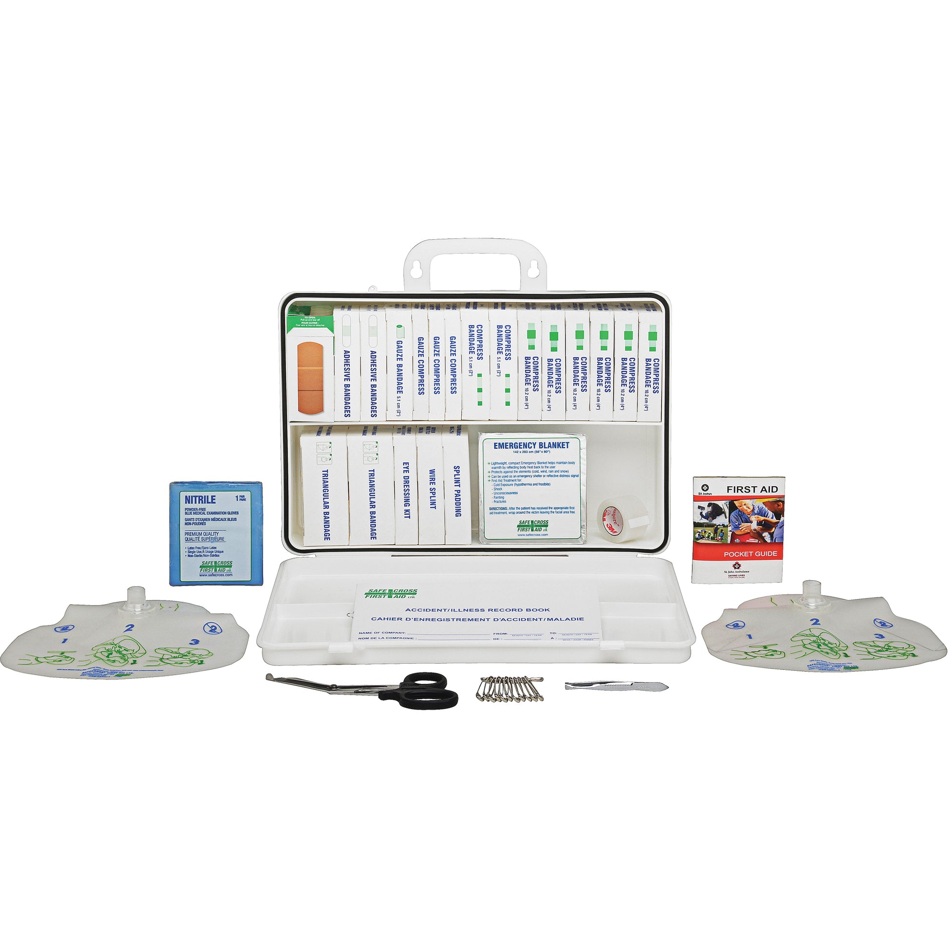 Safecross Specialty First Aid Kit, Class 1 Medical Device, Plastic Box