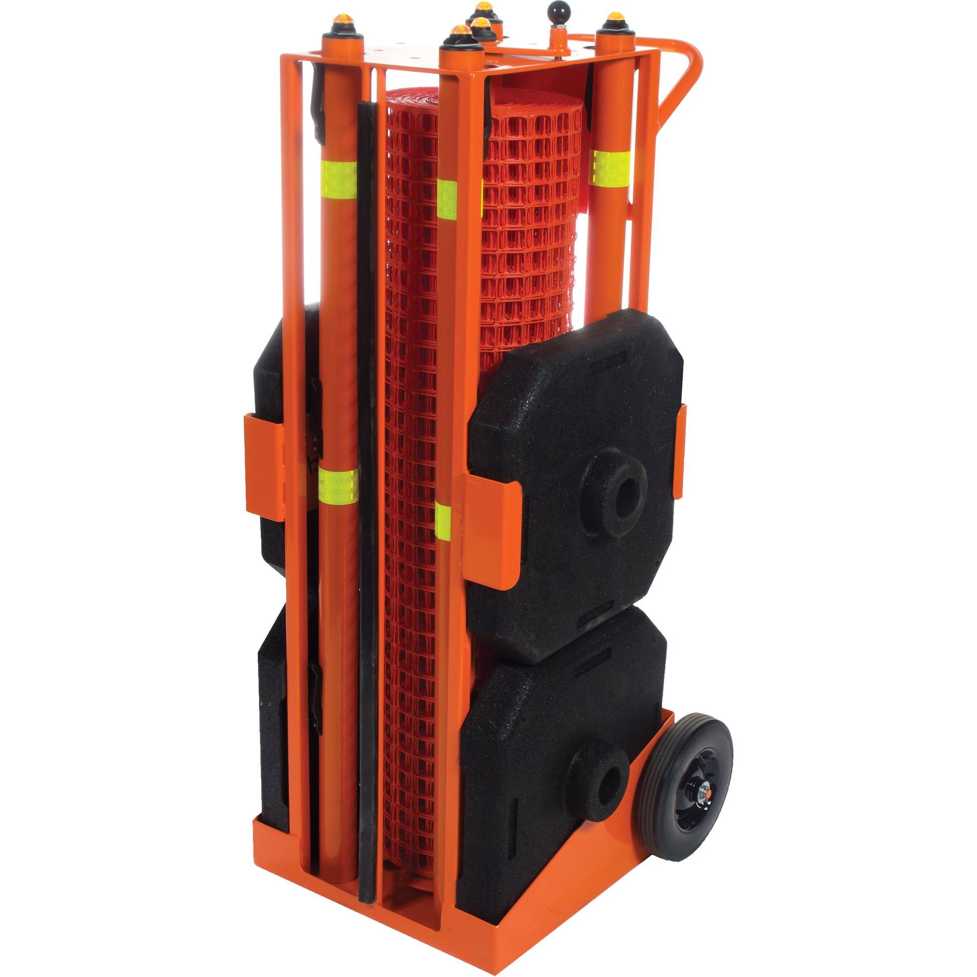 Ideal Warehouse Innovations Portable Safety Zone, 100' L, Steel, Orange