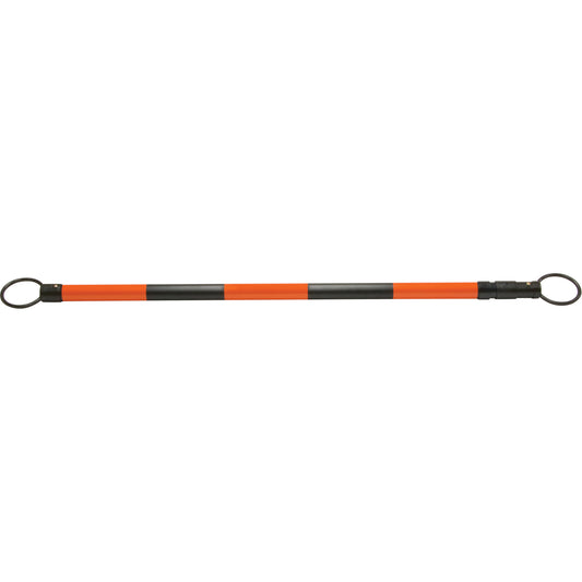 Zenith Safety Products Retractable Cone Bar, 7' 5" Extended Length, Black/Orange