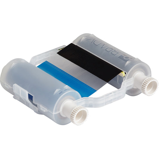 Brady Printer Ribbon, 4.33" x 8", Black/Blue/Red/Yellow