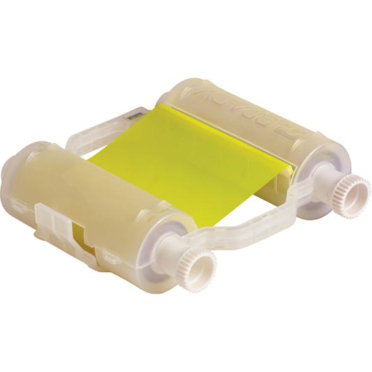 Brady Printer Ribbon, 4.33" x 200', Yellow