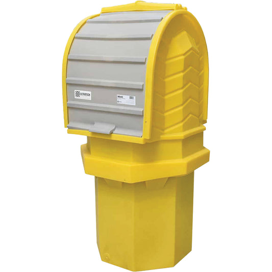Ultratech Ultra-Hard Top P1 Plus® 1-Drum Hardtop Cover Spill Containment Unit Without Drain, 36" L x 36" W x 66" H, 800 lbs. Load Capacity