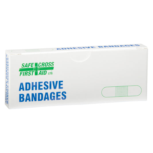 Safecross Bandages, Rectangular/Square, 3", Plastic, Non-Sterile