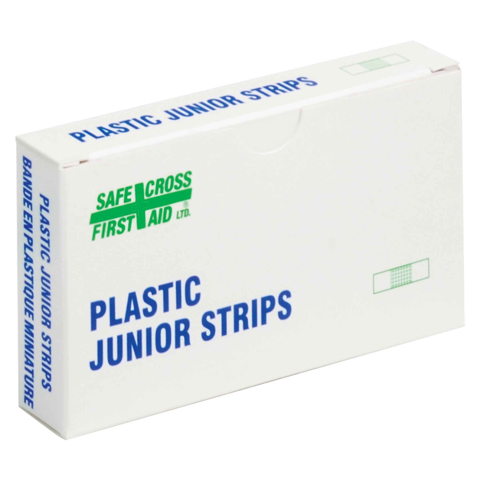 Safecross Junior Strips Bandages, Rectangular/Square, 1-1/2", Plastic, Non-Sterile