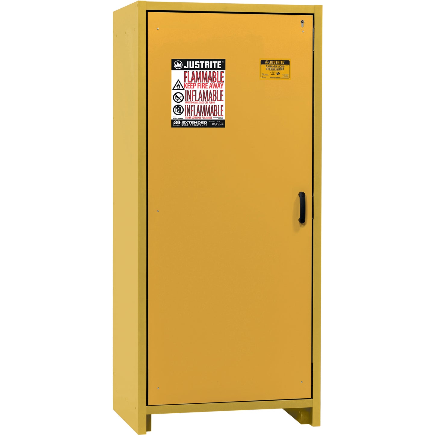 30-Minute EN Safety Storage Cabinet, 30 gal., 1 Door, 34.02" W x 76.65" H x 24.21" D