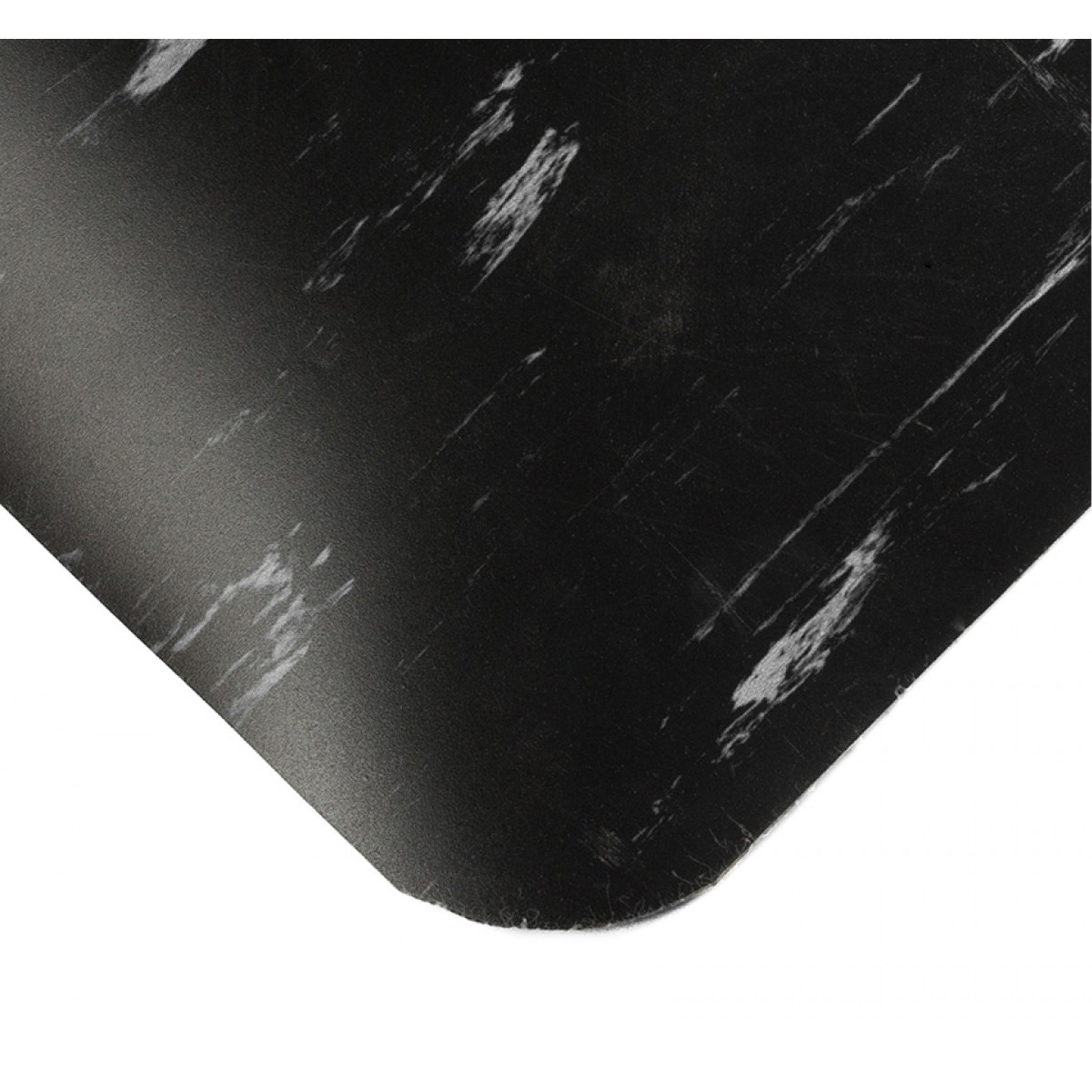 Wearwell Tile-Top AM Spongecote Ultrasoft Anti-Microbial Mats No.419, Smooth, 3' x 10' x 7/8", Black, Nitrile/Vinyl