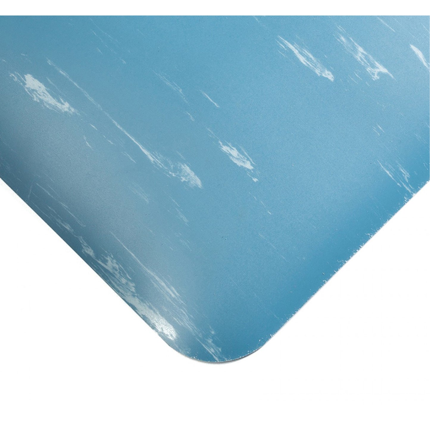 Wearwell Tile-Top AM Spongecote Anti-Microbial Mats No.420, Smooth, 4' x 10' x 1/2", Blue, Nitrile/Vinyl