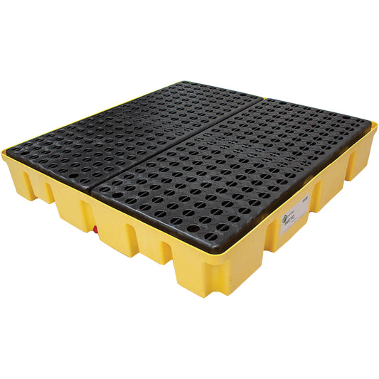 Enpac Poly-Slim-Line™ Spill Pallet without Drain, 66 US gal. Spill Capacity, 49" x 49" x 8.75"