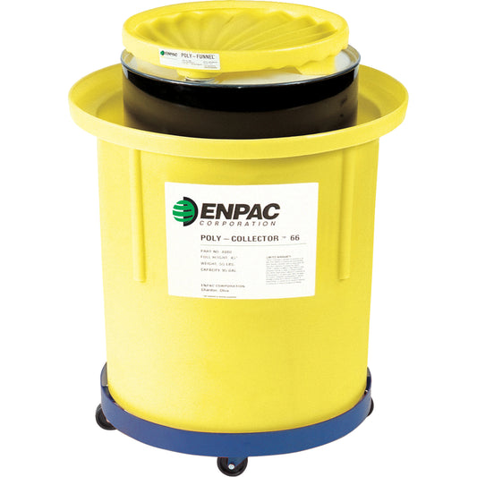 Enpac Poly-Collector™ 110 with Poly Drum, 31.75" dia. x 49" H, 103 US gal. Spill Cap.