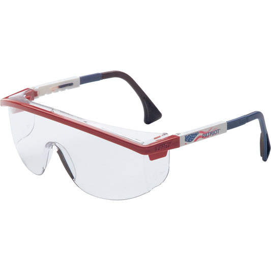 Honeywell Uvex® Astrospec 3000® Ultra-Dura® Safety Glasses with Patriot Frame, Clear Lens, Anti-Scratch, ANSI Z87+/Meets/Exceeds CSA Z94.3
