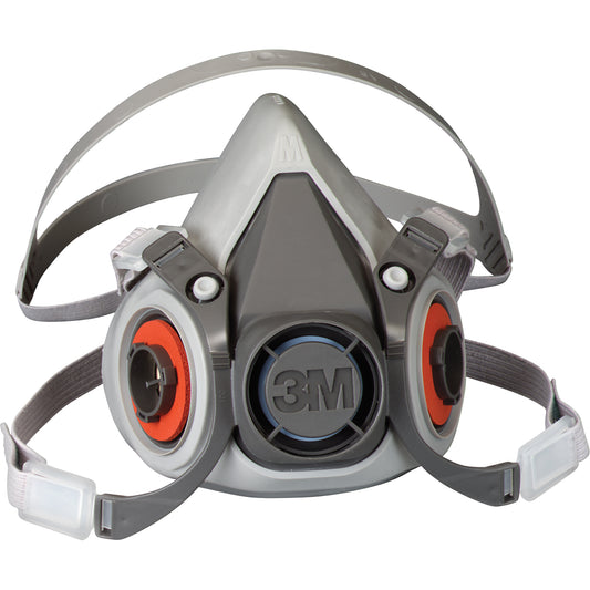 3M 6000 Series Half Facepiece Reusable Respirator, Thermoplastic, Large