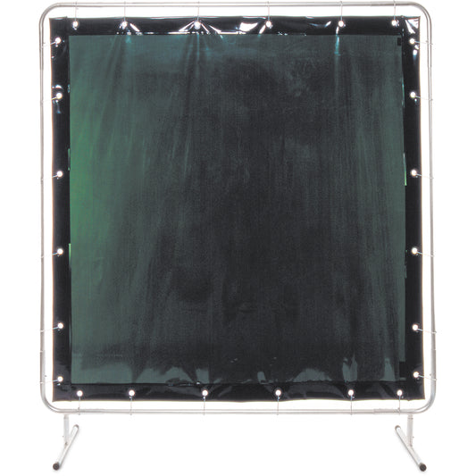 Welding Screen and Frame, 3 Panels, Green, 5'x3'x3'