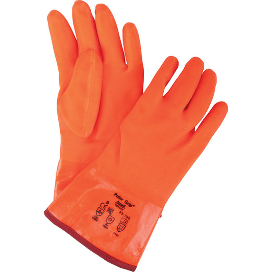 Ansell Polar Grip® 23-700 Gloves, 10/X-Large, PVC Coating, Nylon Shell