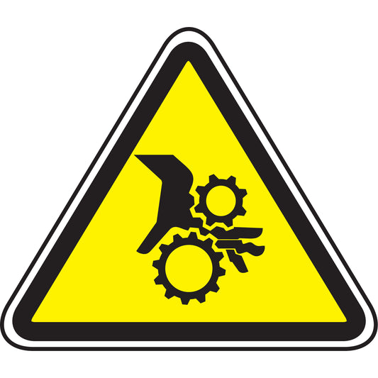 Accuform Signs Pinch Point CSA Standard Safety Sign, 12" x 12", Vinyl, Pictogram