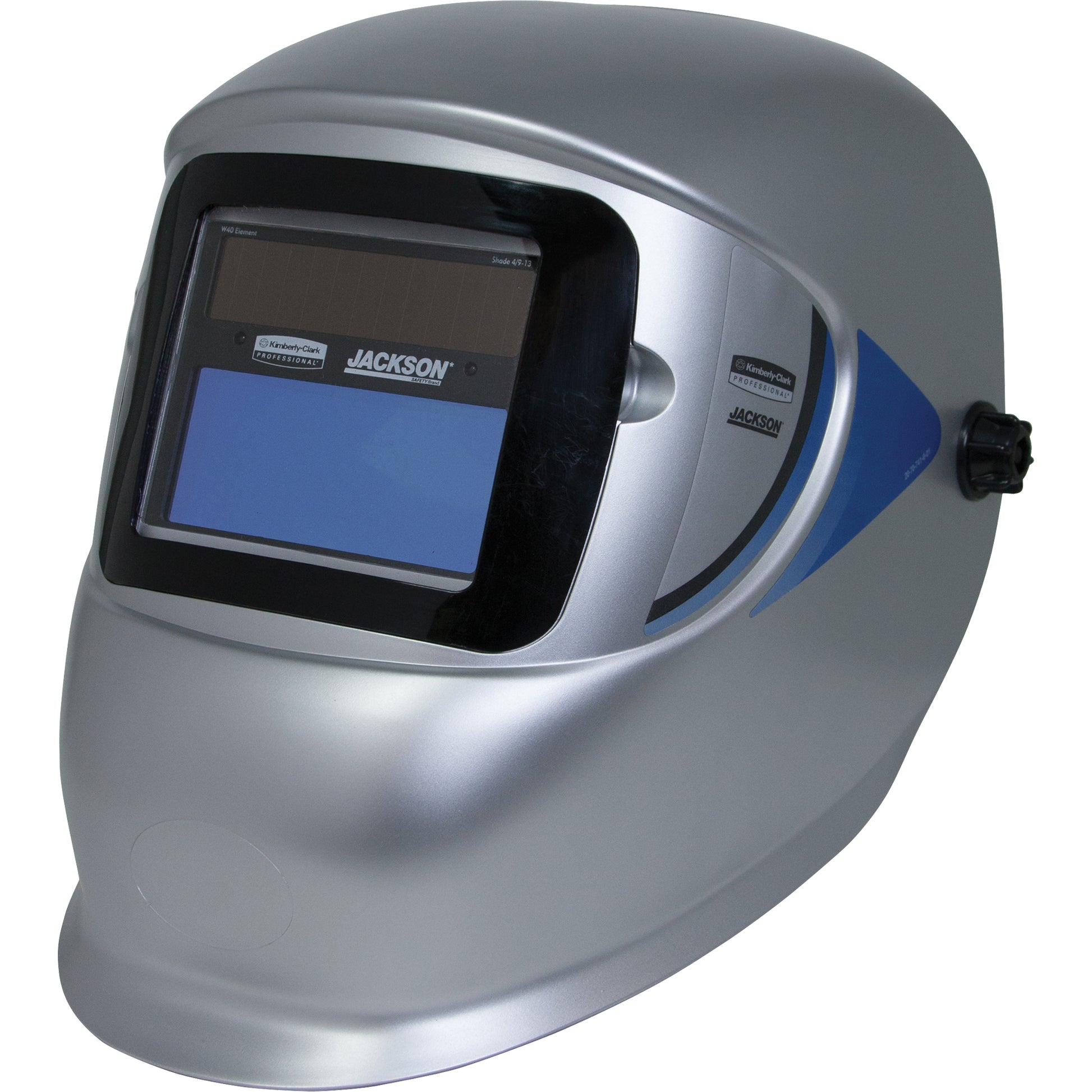 WH40 Variable ADF Welding Helmet, 3.77" L x 1.65" W View Area, 9 - 13 Shade Range, Silver