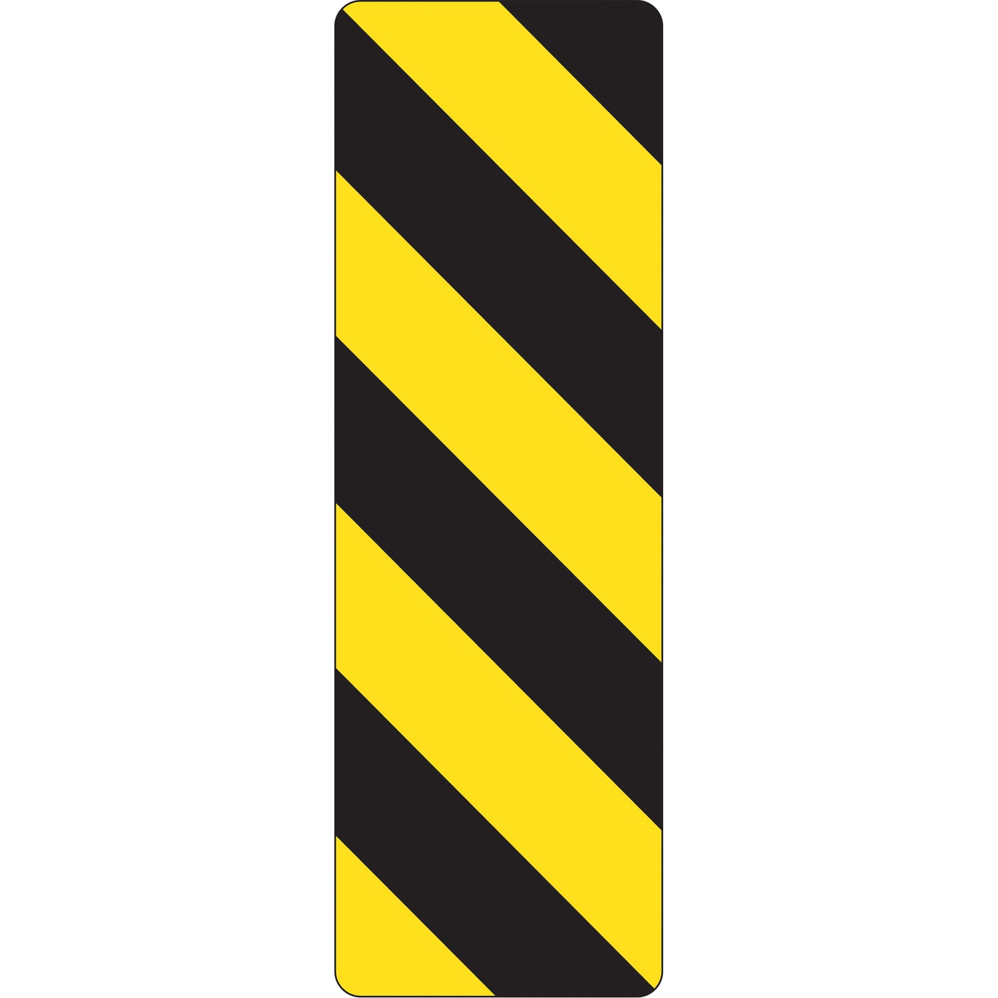  Right Hazard Marker Traffic Sign, 12" x 36", Aluminum, Pictogram