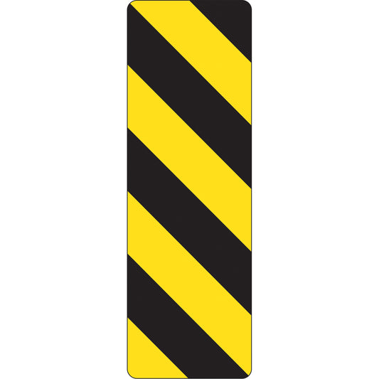  Right Hazard Marker Traffic Sign, 12" x 36", Aluminum, Pictogram