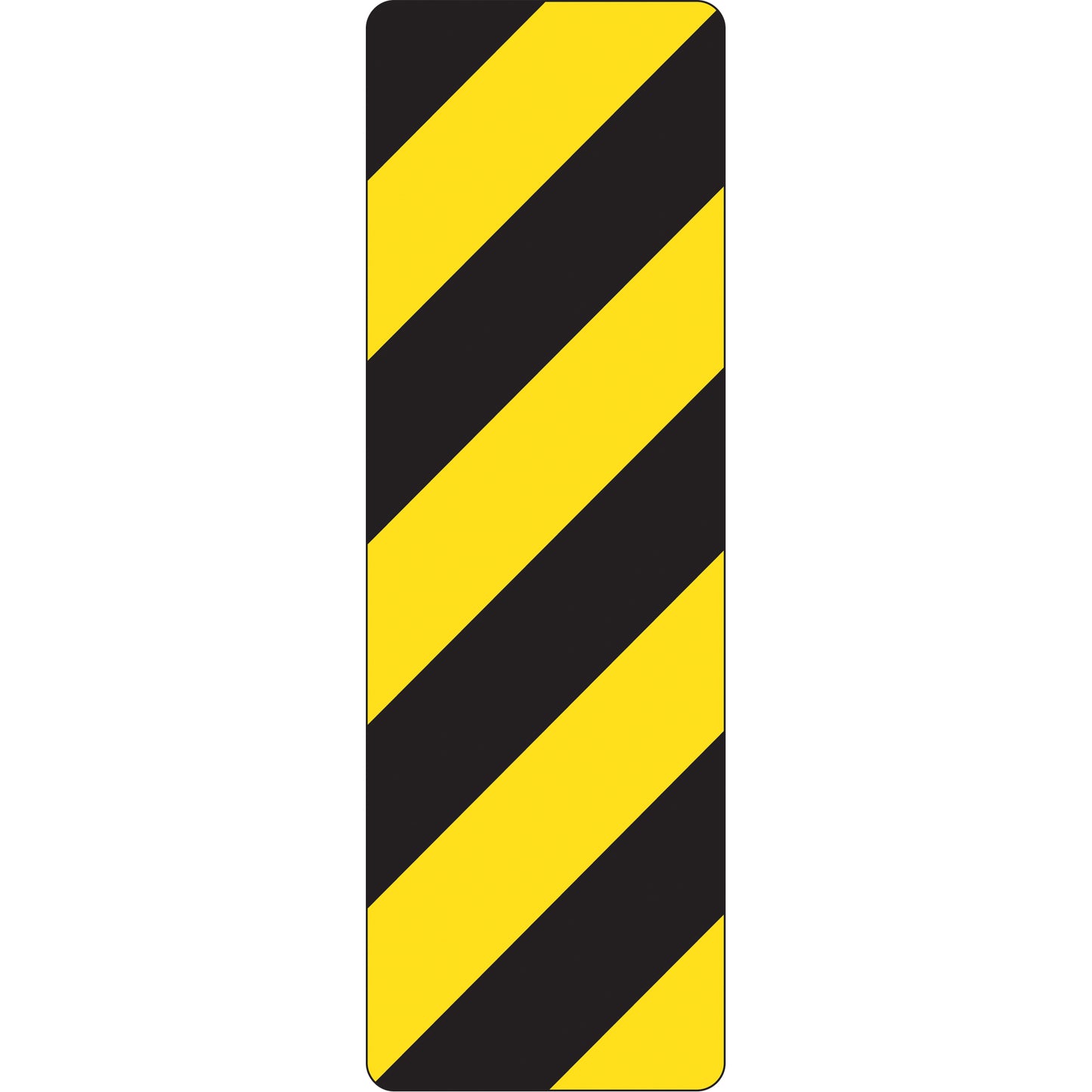  Left Hazard Marker Traffic Sign, 12" x 36", Aluminum, Pictogram
