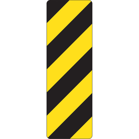  Left Hazard Marker Traffic Sign, 12" x 36", Aluminum, Pictogram