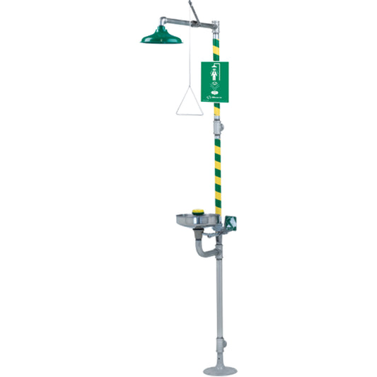 Haws Combination Emergency Shower and Eye/Face Wash Stations, Ceiling-Mount