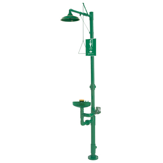 Haws Combination Emergency Shower & Eye/Face Wash Station, Pedestal