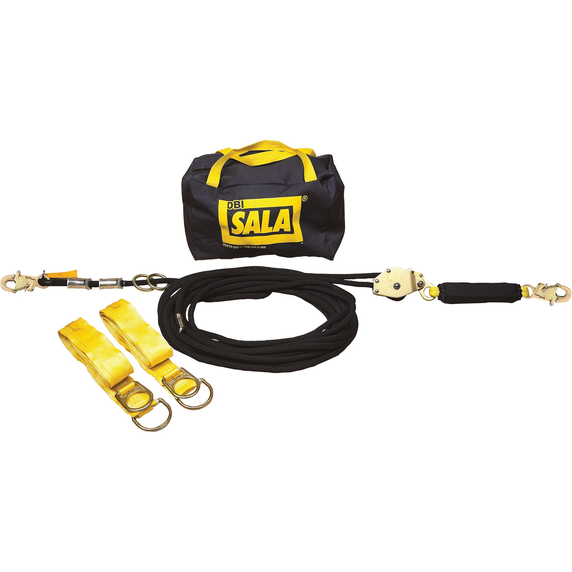 3M DBI Sala Fall Protection Sayfline™ Horizontal Lifeline System, 60', Kernmantle, Swivel