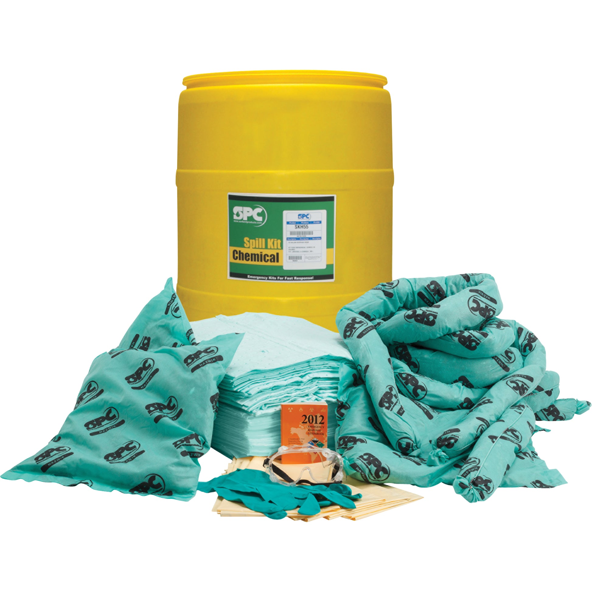 SPC Hazwik® Spill Kit, Hazmat, Drum, 38 US gal. Absorbancy