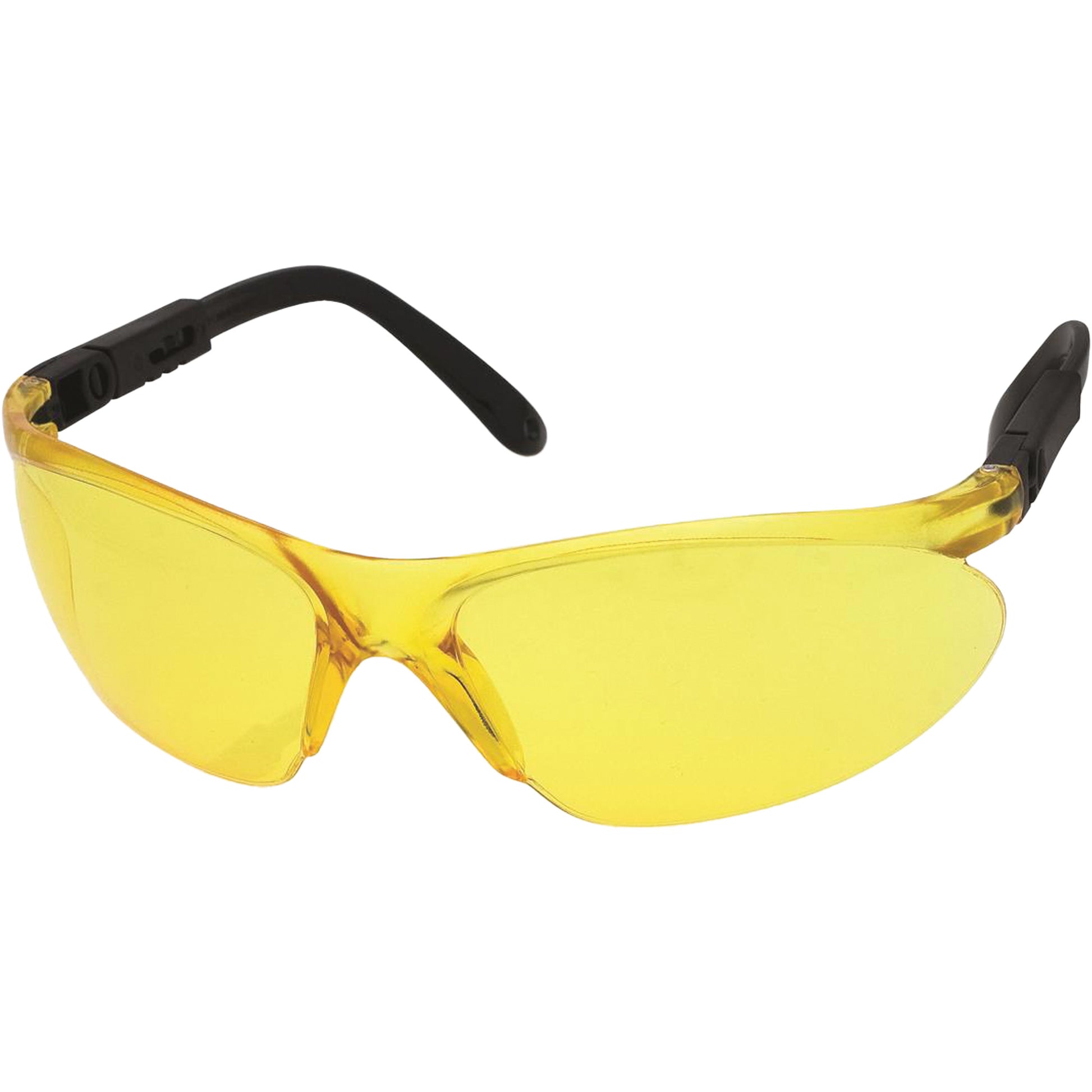Dentec CNC™ Safety Glasses with Adjustable Temples, Yellow Lens, Anti-Scratch, ANSI Z87+/Meets/Exceeds CSA Z94.3