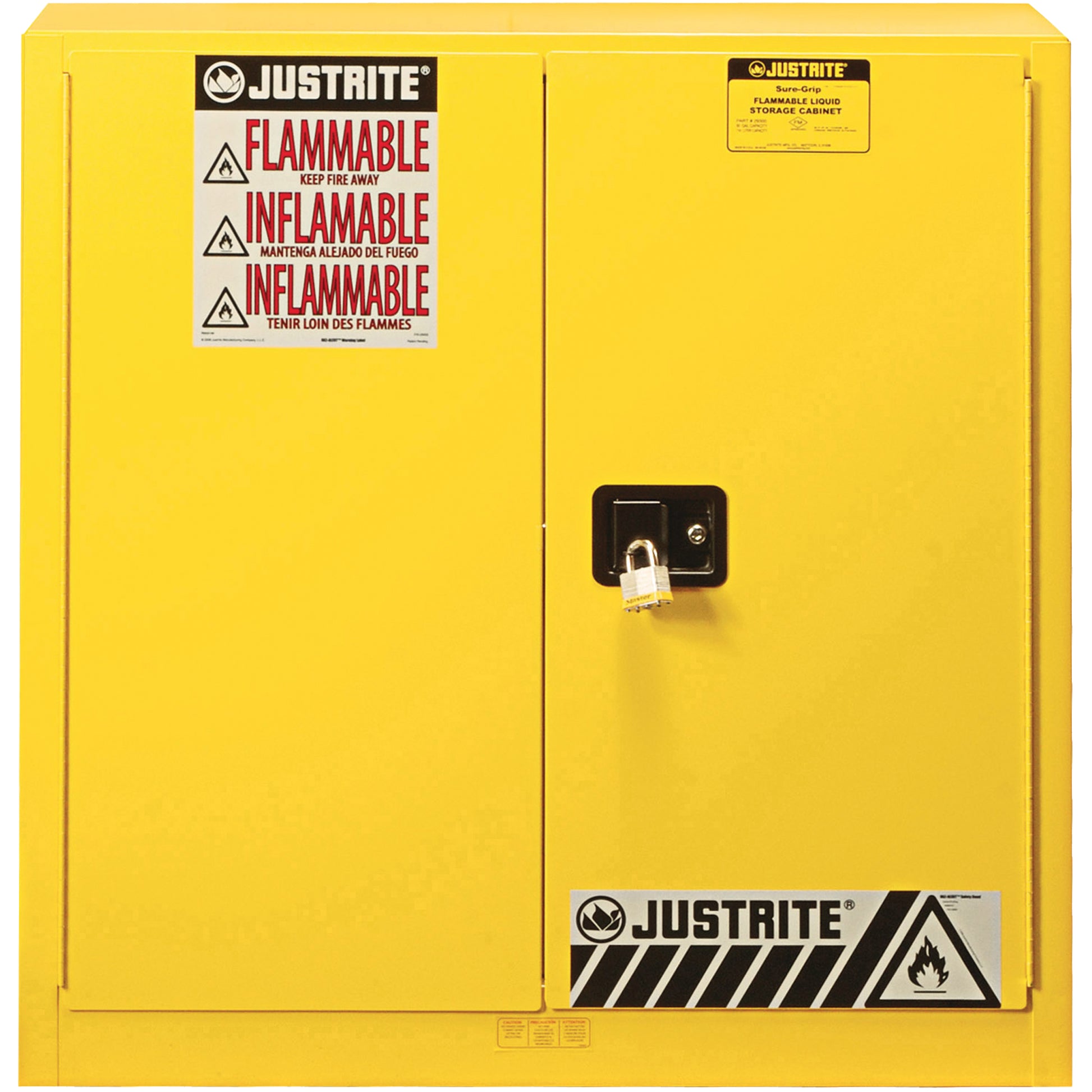 Sure-Grip® EX Flammable Safety Cabinet, 30 gal., 2 Door, 36" W x 35" H x 24" D