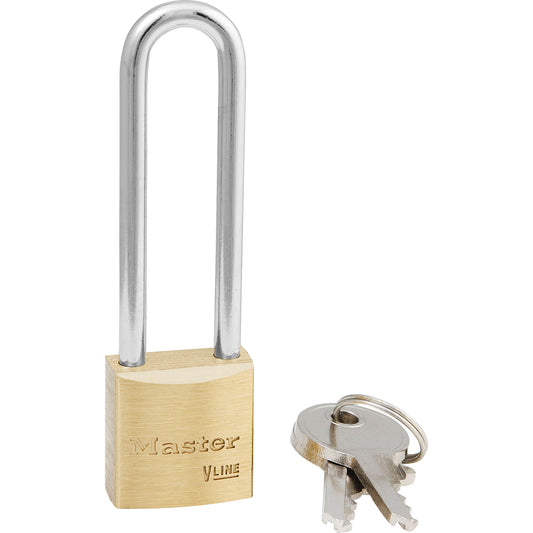 Master Lock ProSeries® Pin Tumbler Padlock, Resettable, Brass Coating, 1-9/16" Width