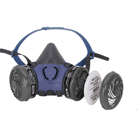 Moldex Pre-assembled Paint/Spray Pesticide 7000 Half-Mask Respirator, Elastomer/Thermoplastic, Medium