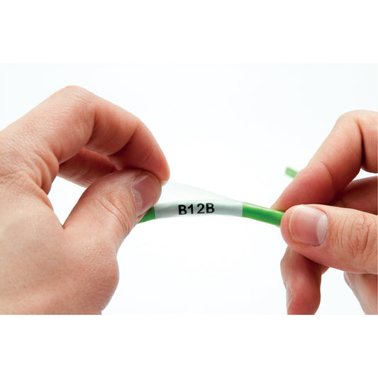 Brady Permasleeve™ Wire Marker Sleeve, Polyolefin, 0.335" L x 84" H, Black/White