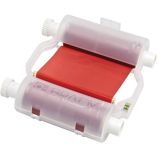 Brady B30 Series Printer Ribbons, 4.33" x 200', Red