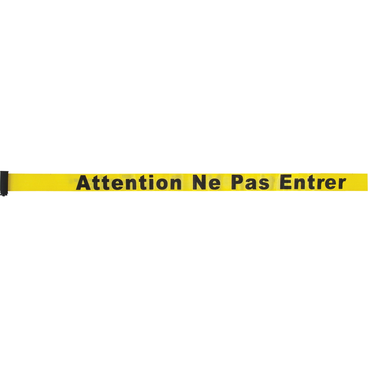 Zenith Safety Products Tape Cassette for Build-Your-Own Crowd Control Barriers, Attention ne pas entrer, 7', Yellow Tape