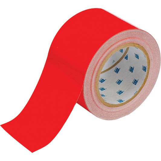 Brady ToughStripe® Floor Marking Tape, 3" x 100', Polyester, Red